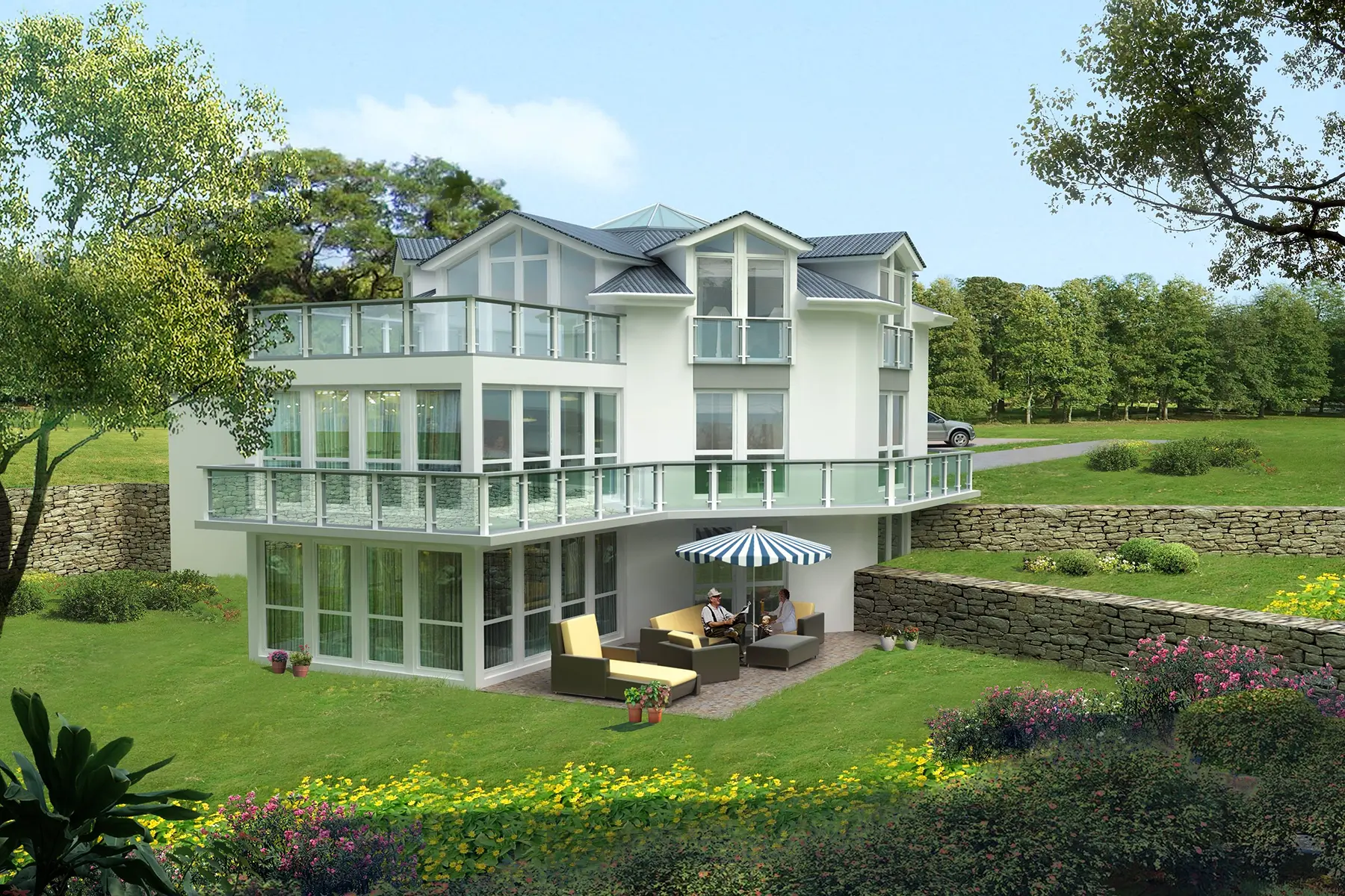 Einfamilienhaus mit großem Garten